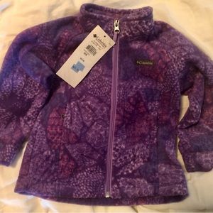 Columbia Toddler Purple Floral Fleece 3t